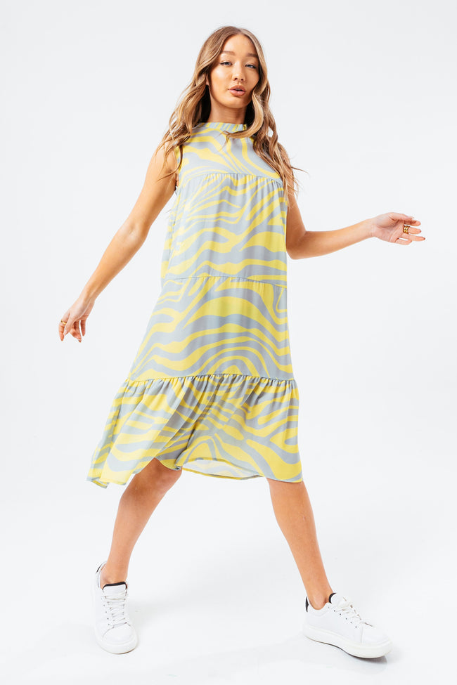 HYPE LEMON WAVE WOMEN'S DRESS