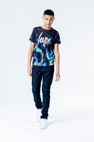 Hype Rainbow Marble Kids T-Shirt