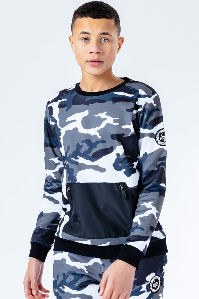 HYPE CIVIL CAMO KIDS CREW NECK