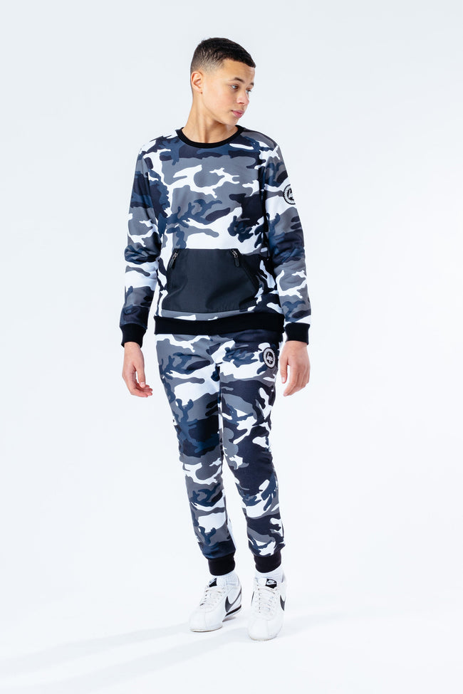 Hype Civil Camo Kids Crew Neck