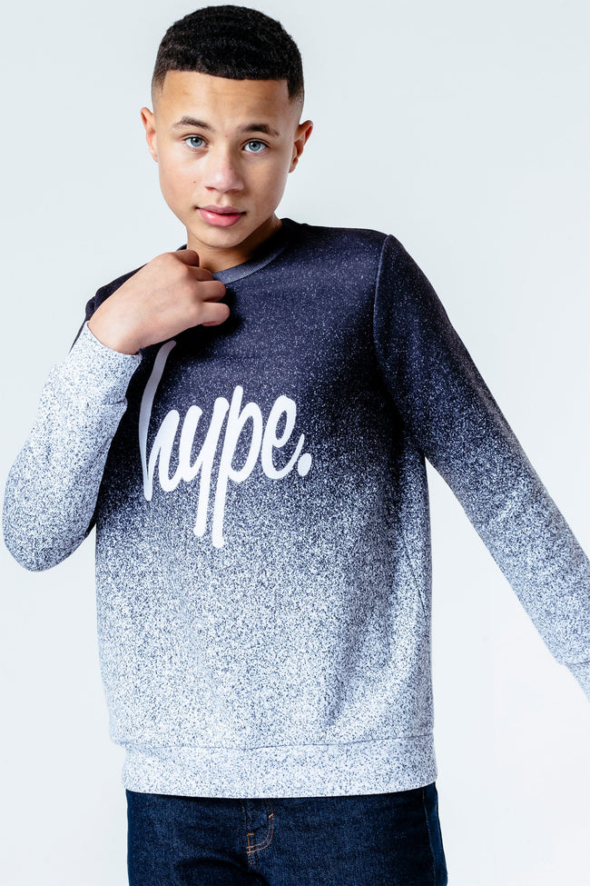 Hype Speckle Fade Kids Crew Neck