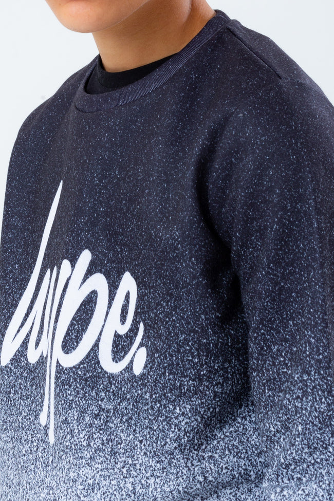 HYPE SPECKLE FADE BOYS CREW NECK