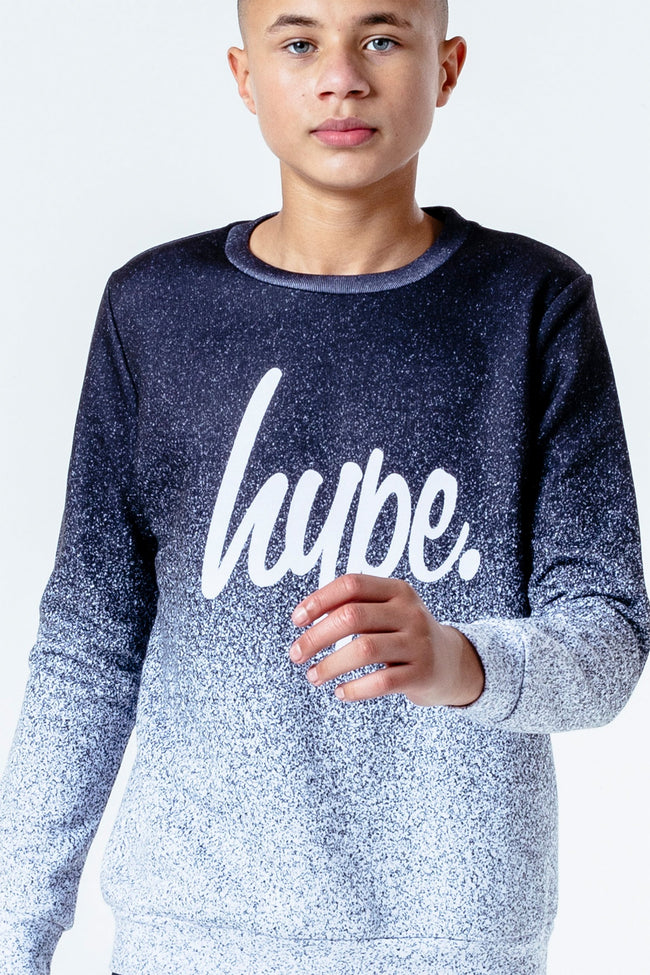 Hype Speckle Fade Kids Crew Neck