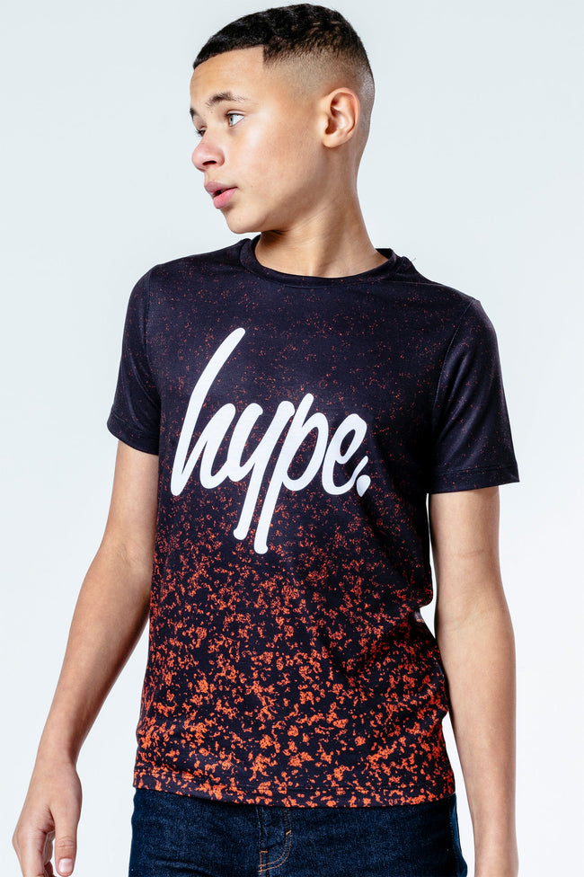 HYPE ORANGE SPECKLE KIDS T-SHIRT