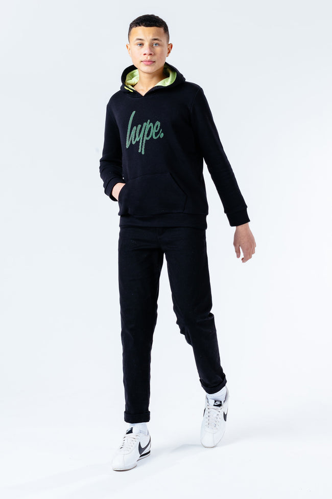 Hype Needle Script Kids Pullover Hoodie