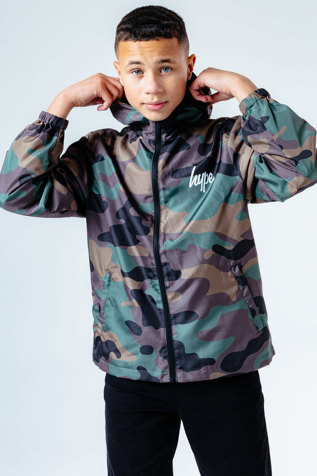 HYPE CAMO RUNNER BOYS JACKET