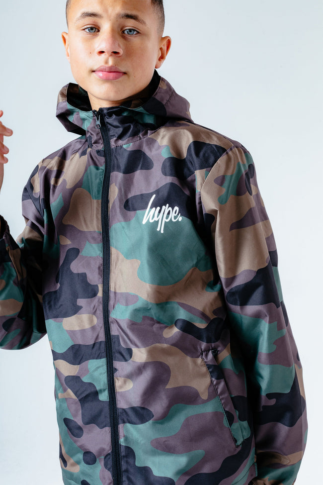 Hype Camo Runner Kids Jacket