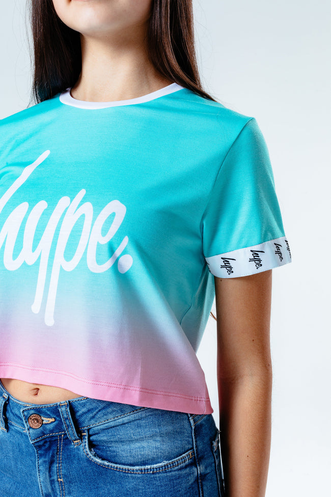 Hype Drumstick Fade Kids Crop T-Shirt