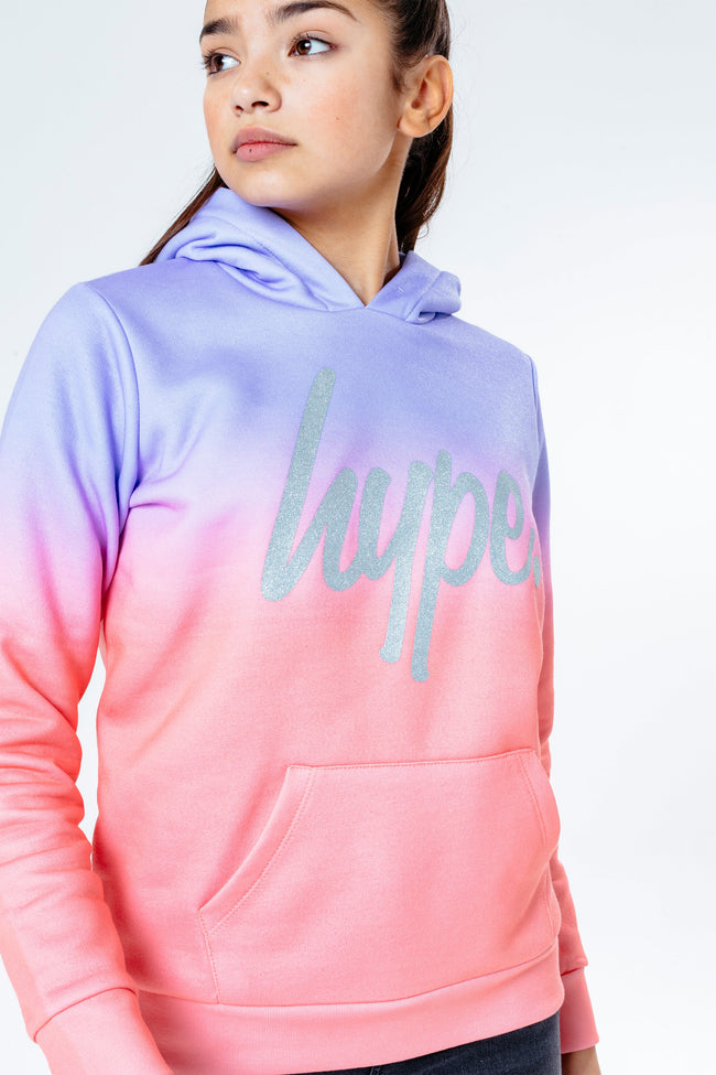 Hype Peach Fade Kids Pullover Hoodie