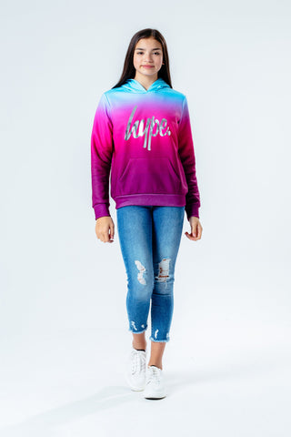 Hype Raspberry Fade Kids Pullover Hoodie