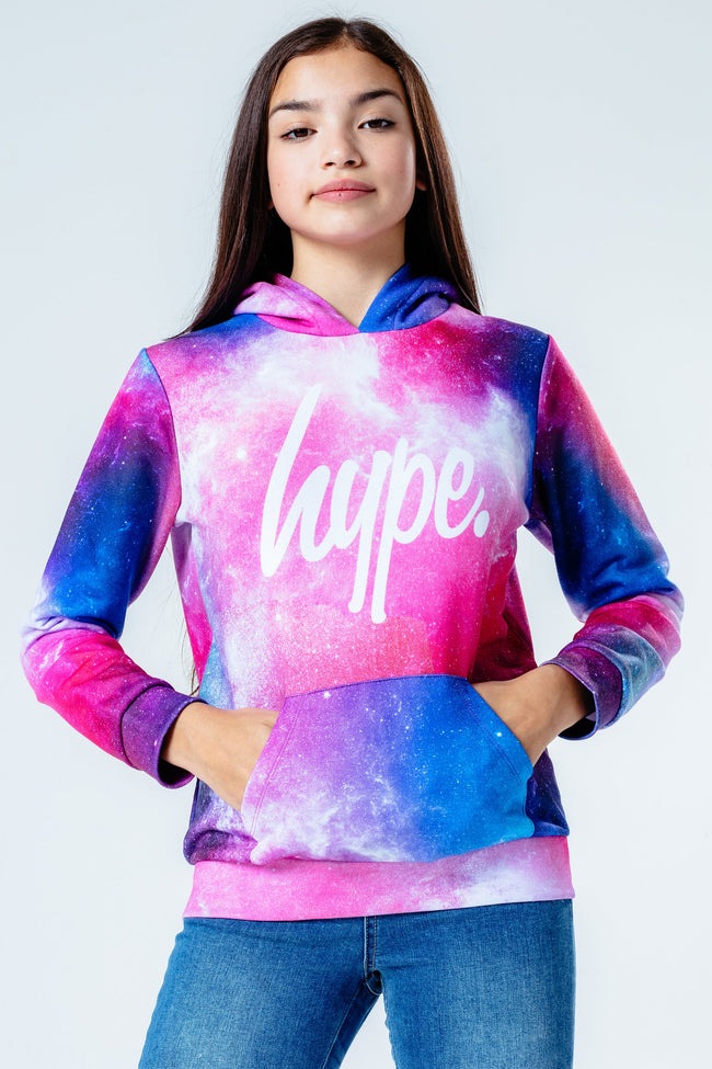 HYPE PINK SYSTEM KIDS PULLOVER HOODIE