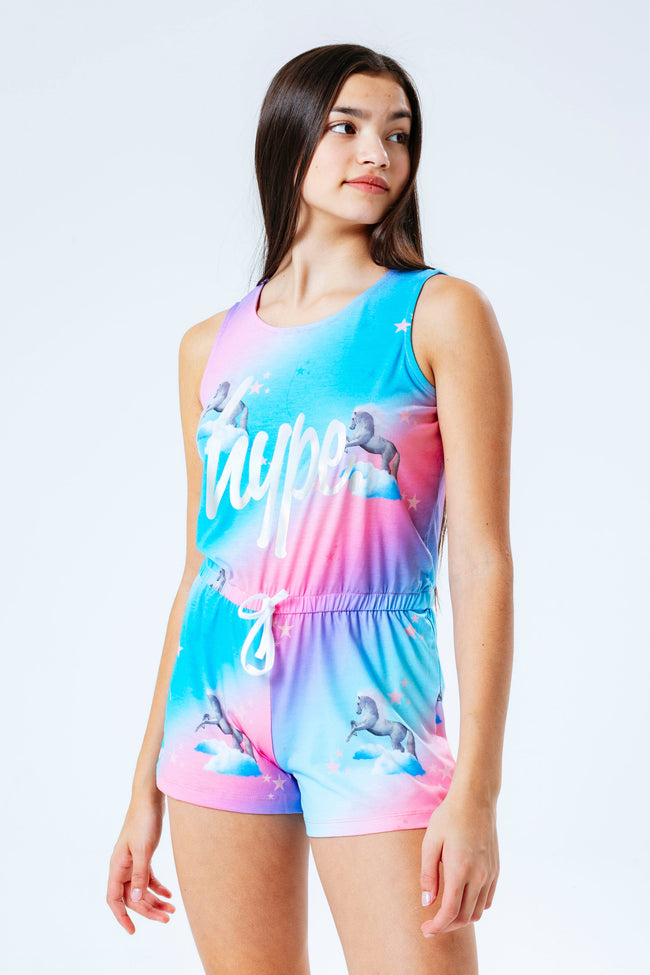 HYPE UNICORN FADE KIDS PLAYSUIT