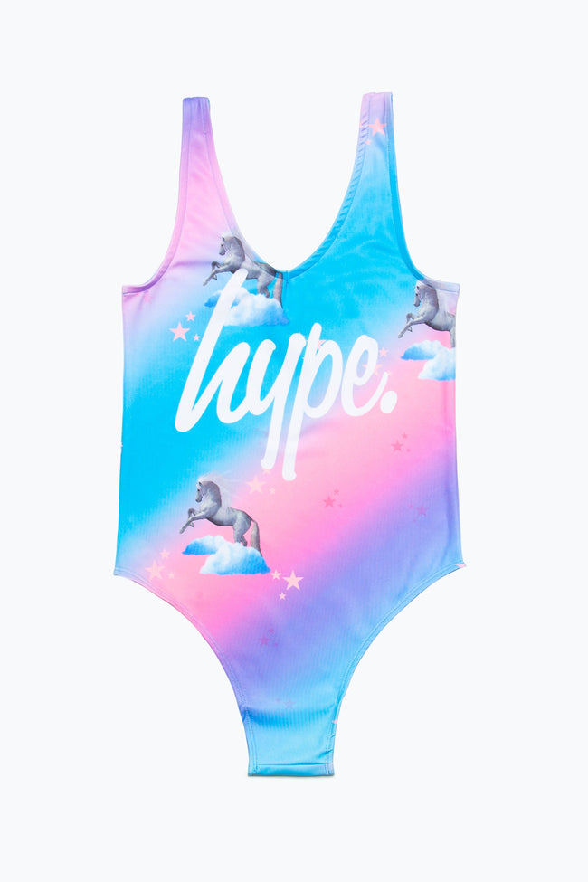 HYPE UNICORN FADE KIDS SWIMSUIT