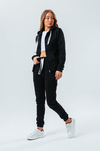 Hype Black Drawstring Women'S Zip Hoodie