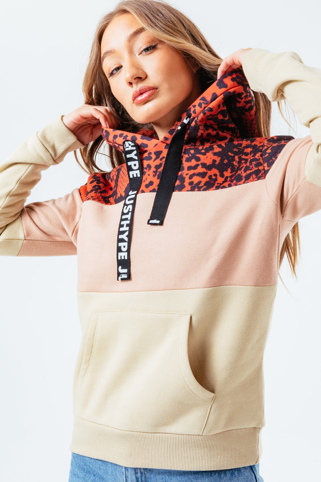 HYPE BRONZE SNAKE WOMEN'S PULLOVER HOODIE