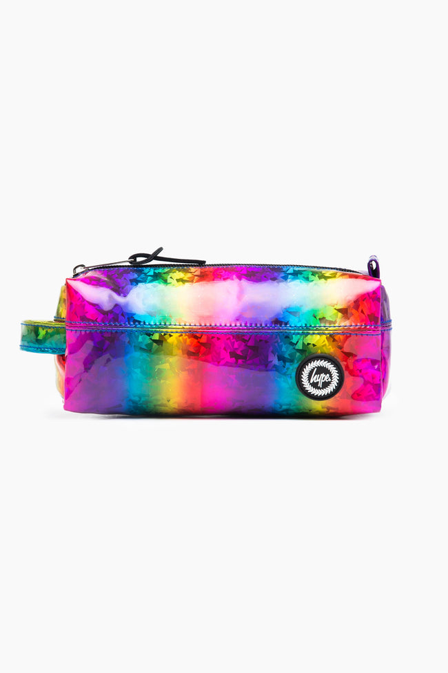 HYPE RAINBOW GLITTER PENCIL CASE