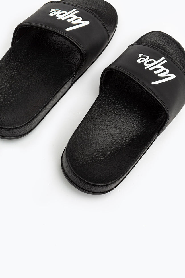 Hype Black Script Kids Sliders