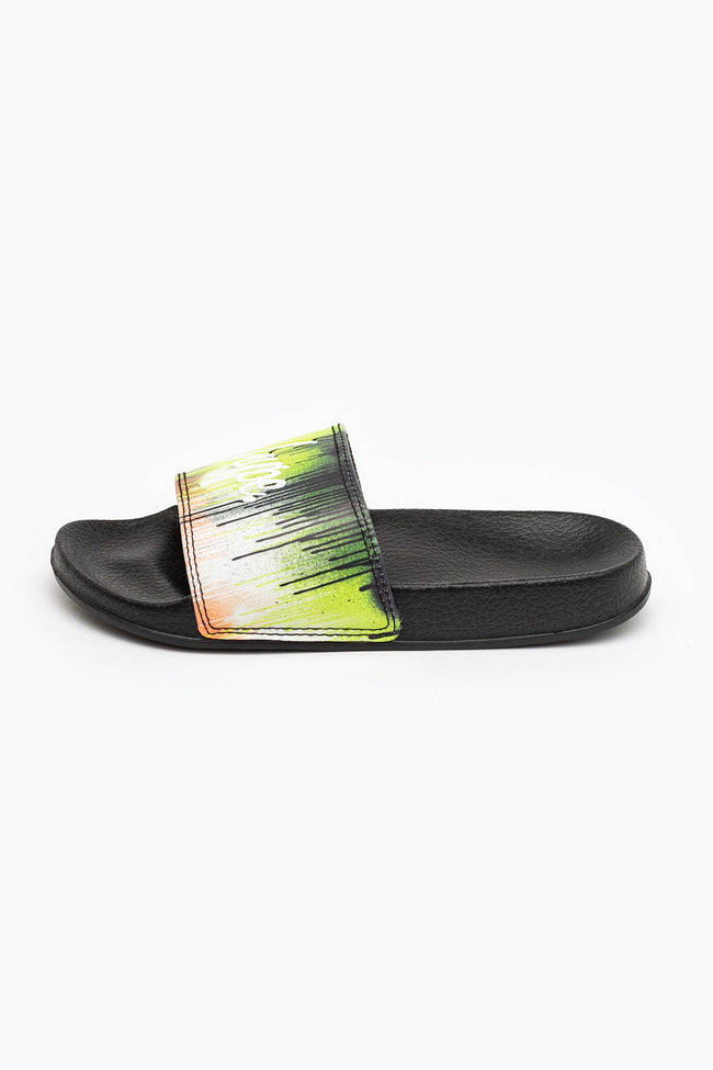 Hype Neon Drips Kids Sliders