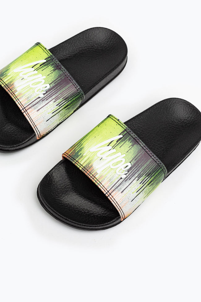 Hype Neon Drips Kids Sliders