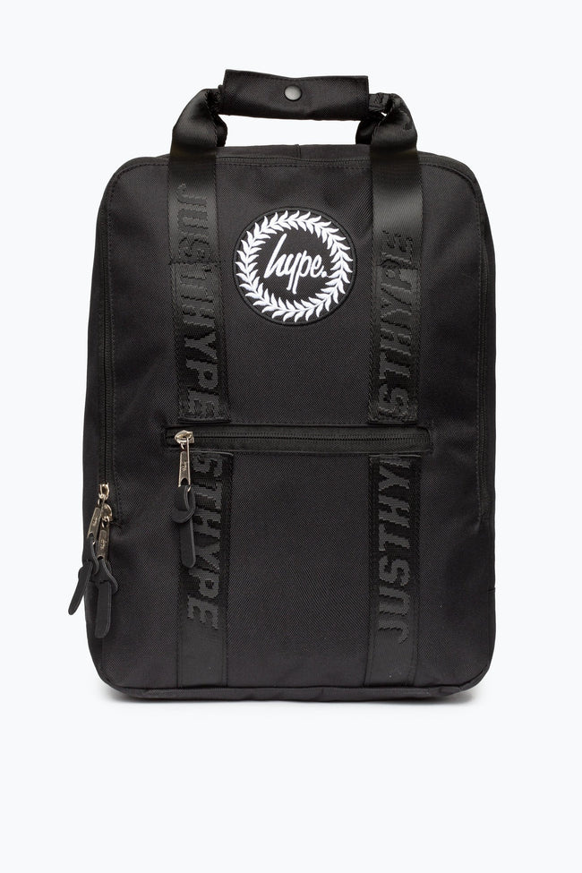 HYPE PLAIN BLACK BOXY BACKPACK