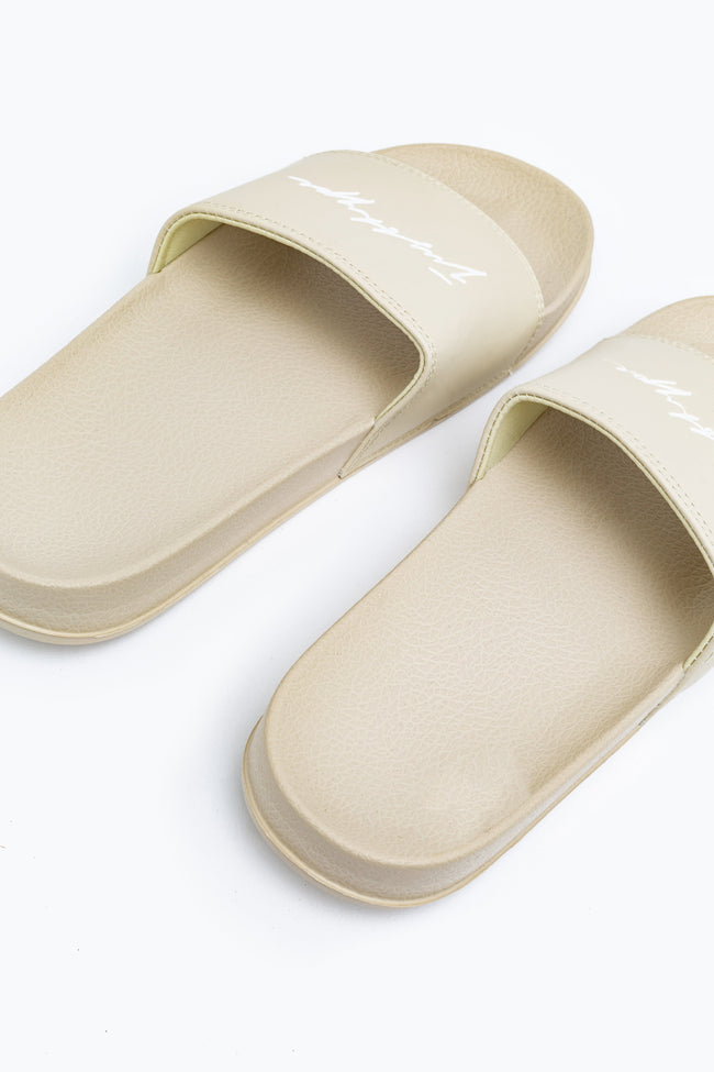 Hype Ecru Signature Adult Sliders