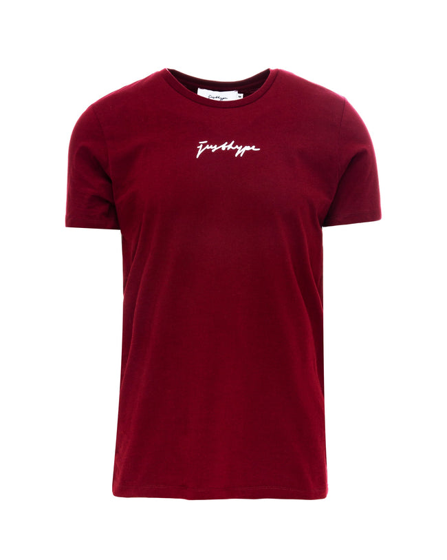 HYPE BURGUNDY SCRIBBLE MEN'S T-SHIRT