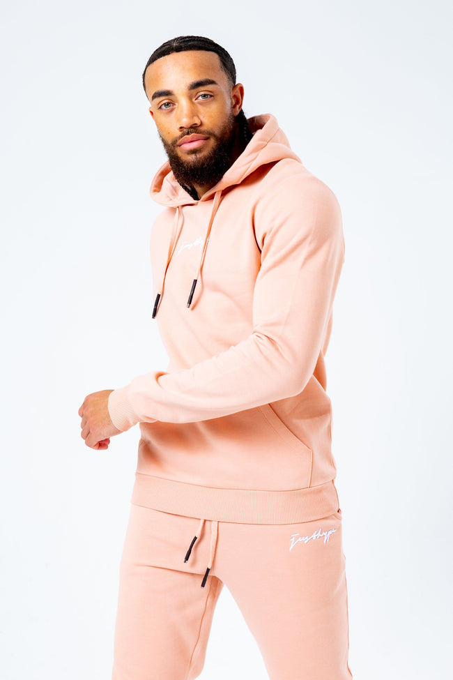 HYPE PINK SCRIBBLE MEN'S PULLOVER HOODIE