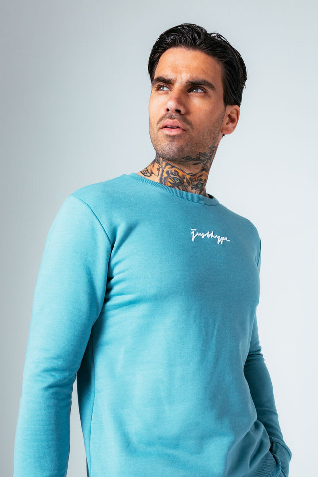 HYPE SEA FOAM SCRIBBLE MEN'S CREW NECK