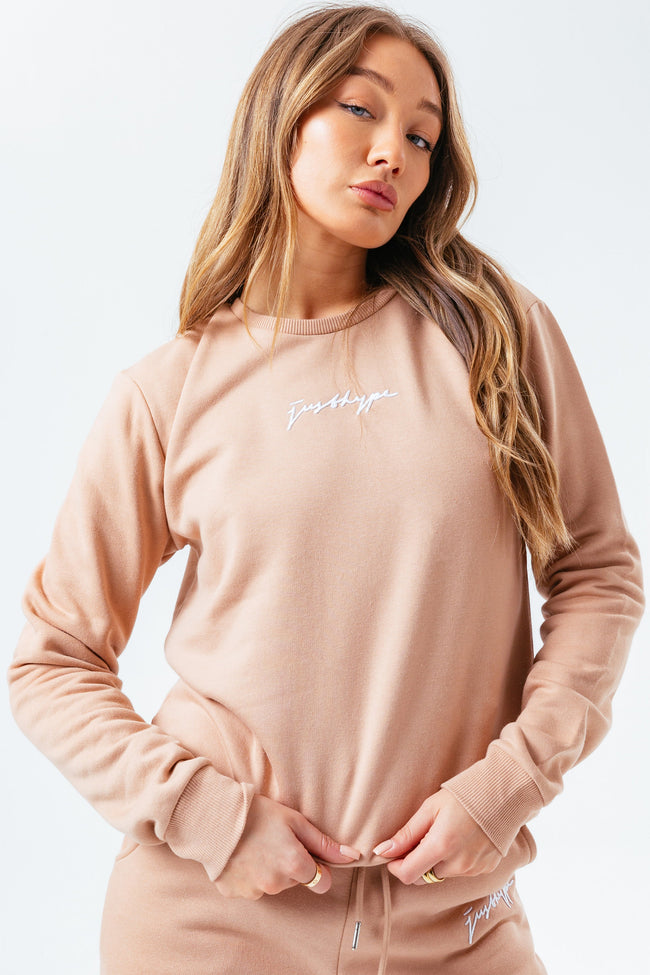 HYPE SAND SCRIBBLE WOMEN'S CREW NECK