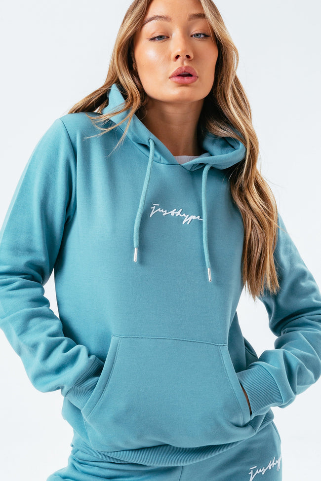 HYPE MINT SCRIBBLE WOMEN'S PULLOVER HOODIE