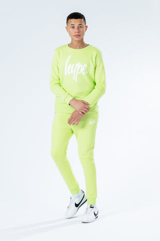 Hype Neon Script Kids Crew Neck