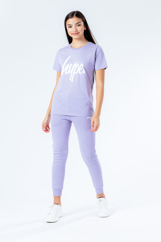 Hype Violet Script Kids T-Shirt