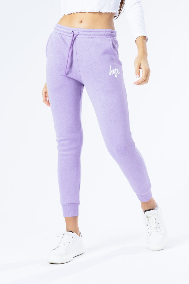 HYPE VIOLET SCRIPT KIDS JOGGERS