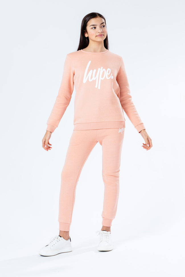 Hype Pink Script Kids Joggers