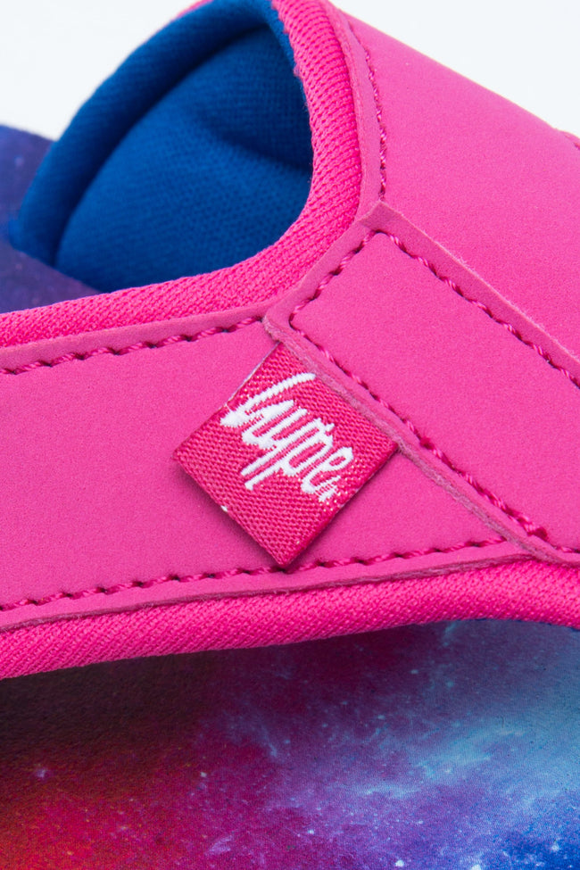 Hype Pink Spacey Kids Foam Flip Flops