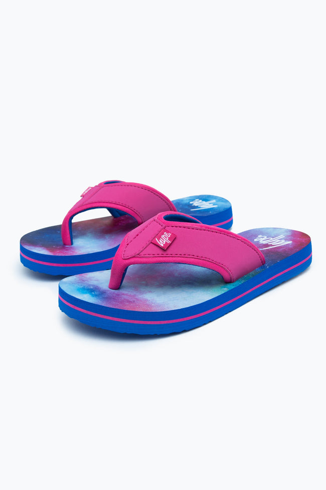 HYPE PINK SPACEY KIDS FOAM FLIP FLOPS