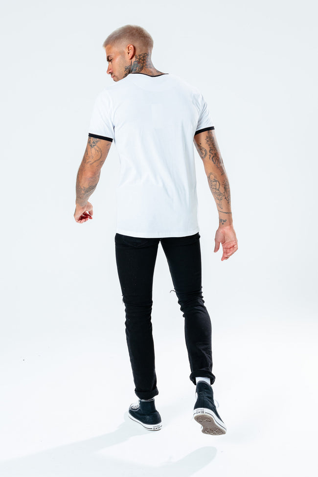 Hype White Ringer Men'S T-Shirt