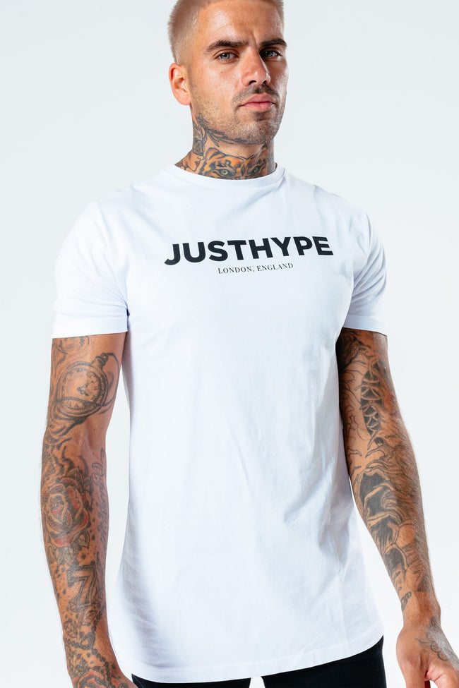 Hype White Justhype Men'S T-Shirt