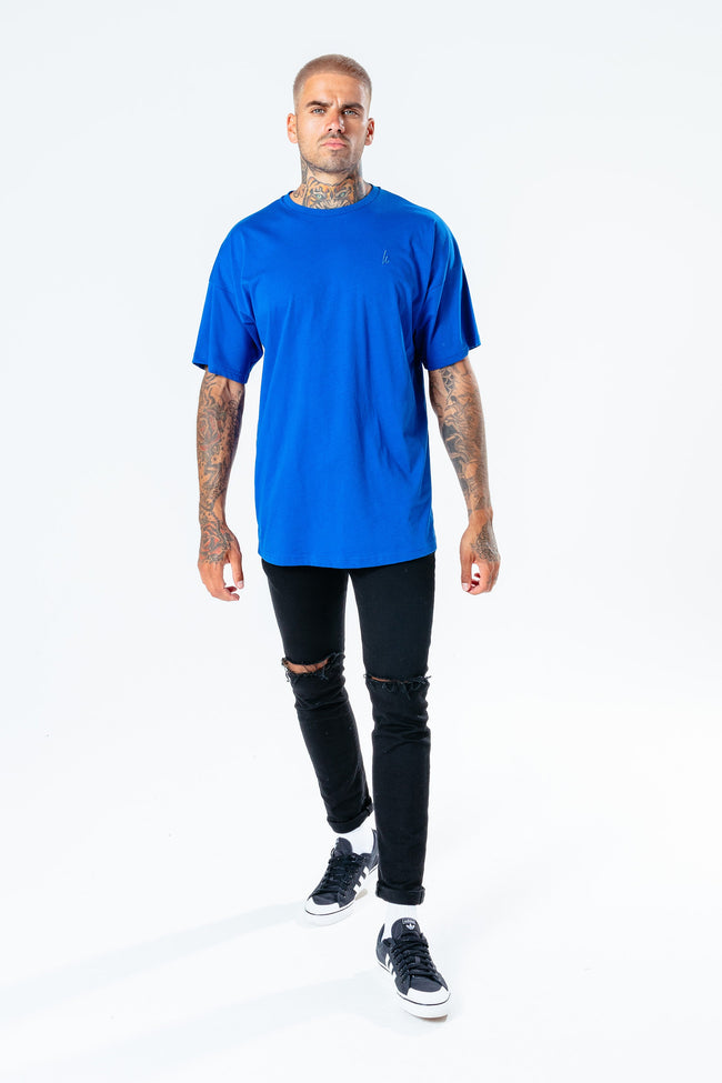 Hype Blue Oversized Men'S T-Shirt