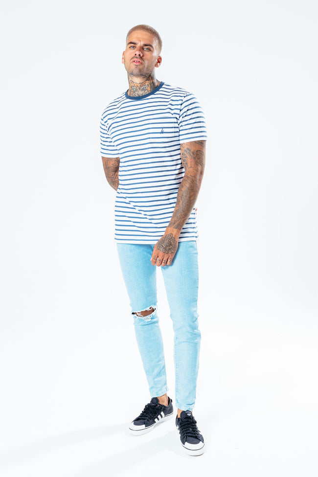 Hype Blue Stripe Men'S T-Shirt