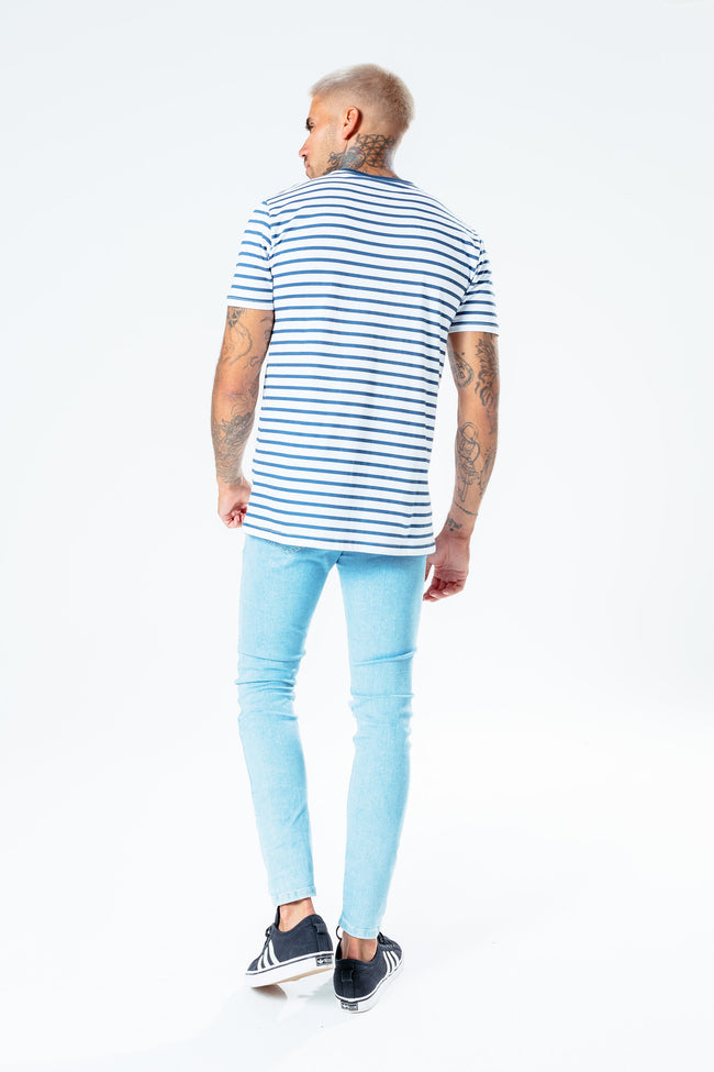 Hype Blue Stripe Men'S T-Shirt