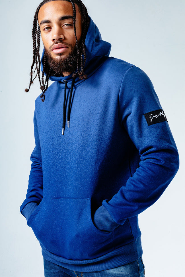 Hype Navy Speckle Fade Men'S Pullover Hoodie