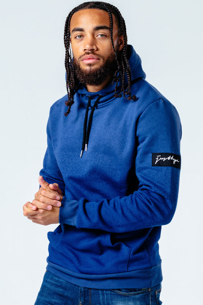 Hype Navy Speckle Fade Men'S Pullover Hoodie