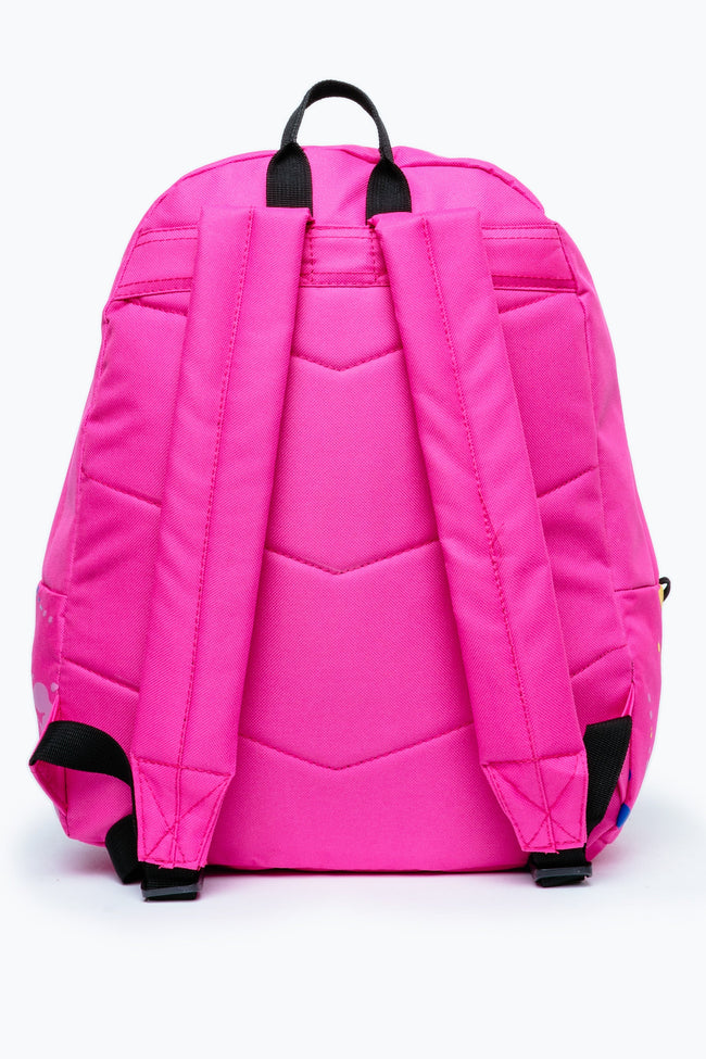 Hype Pink Paint Splatter Backpack