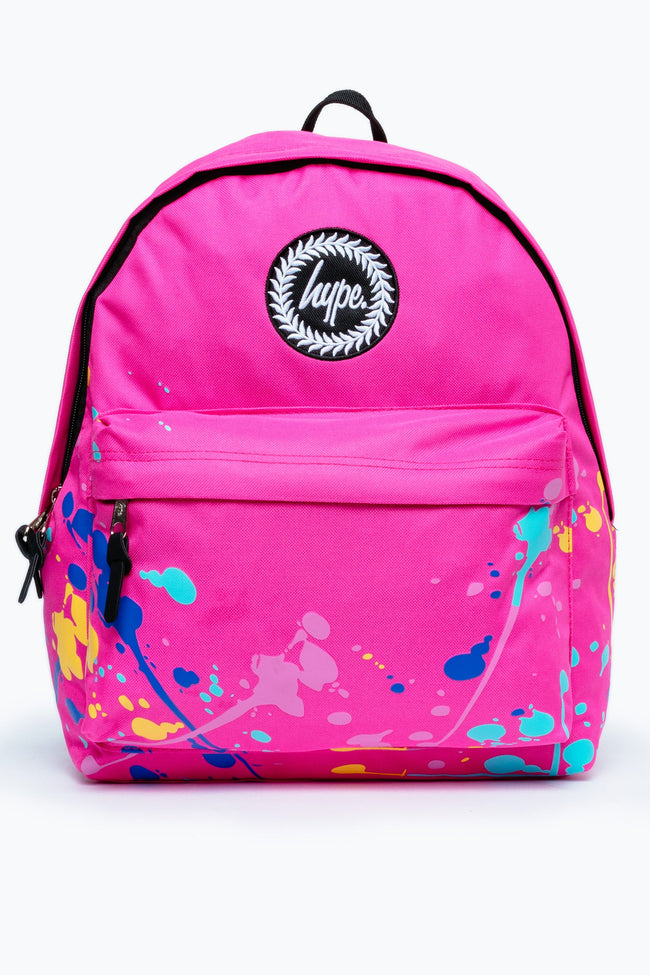 HYPE PINK PAINT SPLATTER BACKPACK