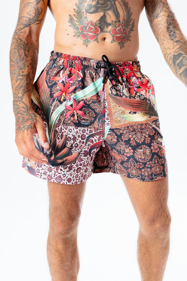 Hype Red Persian Rose Men'S Swim Shorts