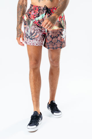 Hype Red Persian Rose Men'S Swim Shorts