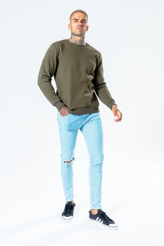 Hype Khaki Insignia Men'S Crew Neck