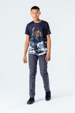 Hype Gold Line Camo Kids T-Shirt