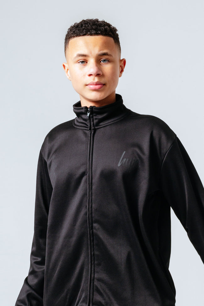 HYPE BLACK ESSENTIAL KIDS TRACKSUIT